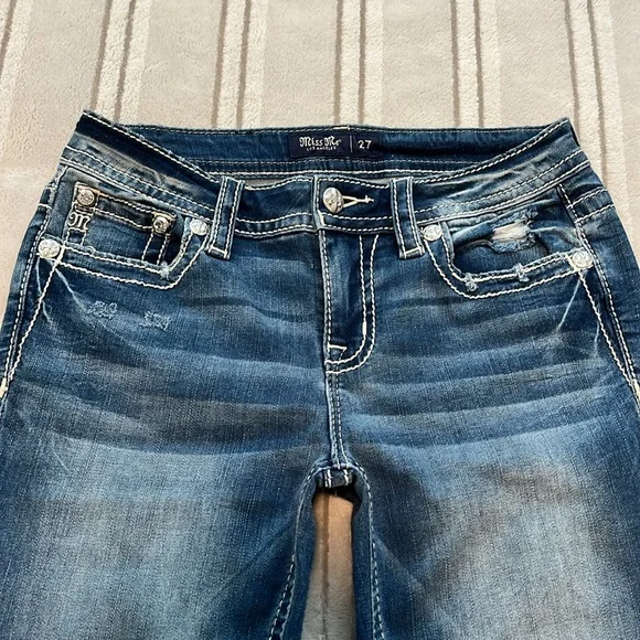 Miss Me wing pocket mid-rise bootcut jeans - Picture 2 of 8